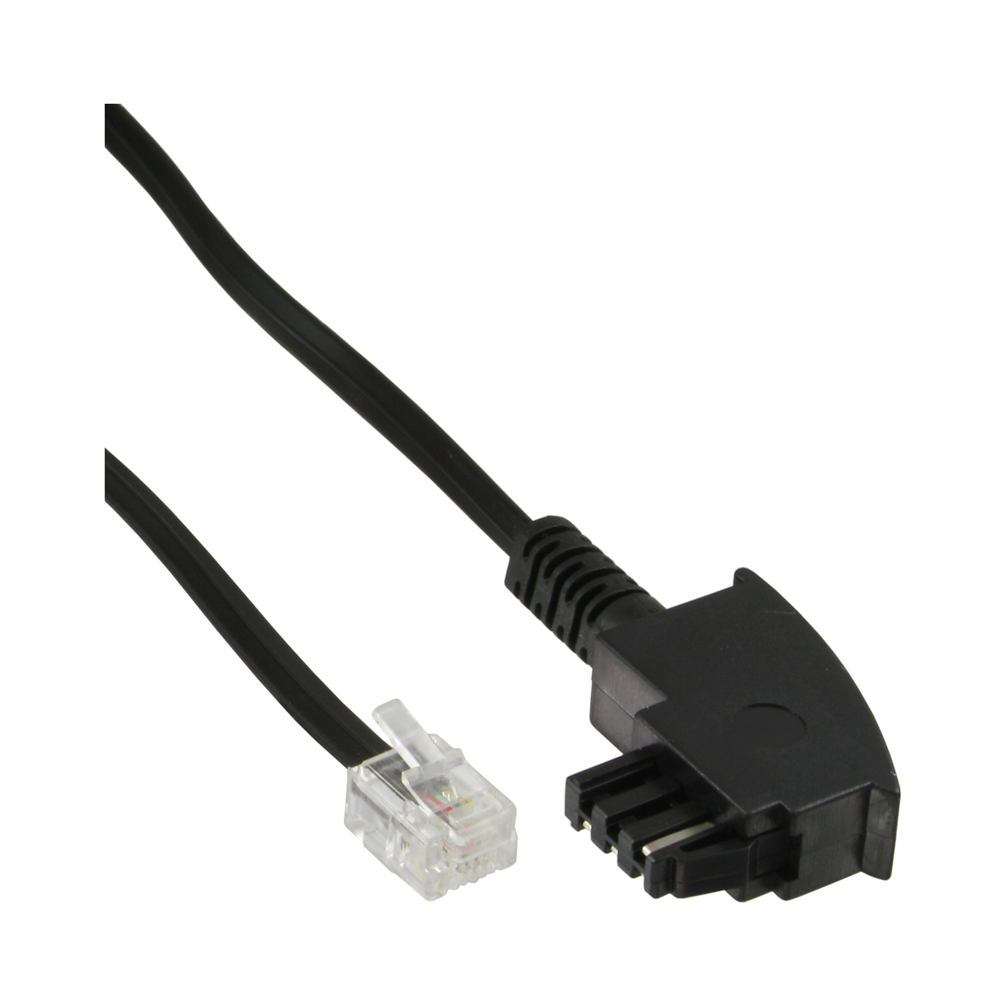 InLine TAE-F - RJ11 3m telefoonkabel Zwart