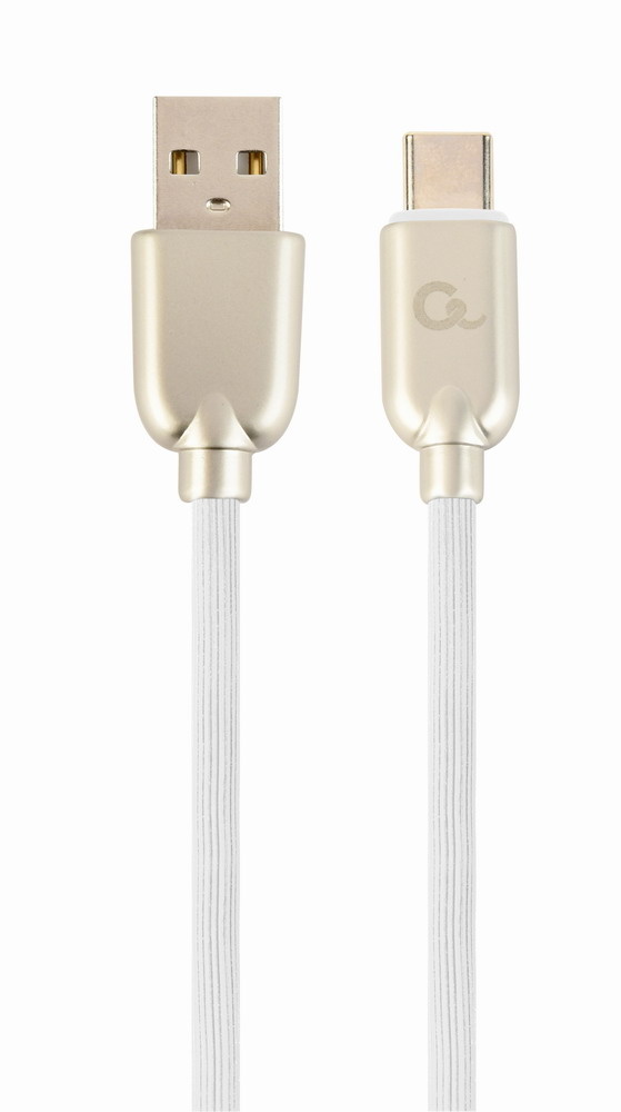 Gembird Cablexpert CC-USB2R-AMCM-2M-W. Lengte snoer: 2 m, Aansluiting 1: USB A, Aansluiting 2: USB C, USB-versie: USB 2.0, Maximale overdrachtssnelheid van gegevens: 480 Mbit/s, Kl