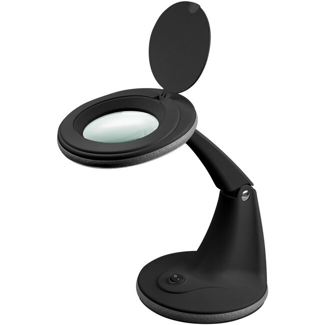 Goobay LED Magnifying Lamp with Base, 6 W, black