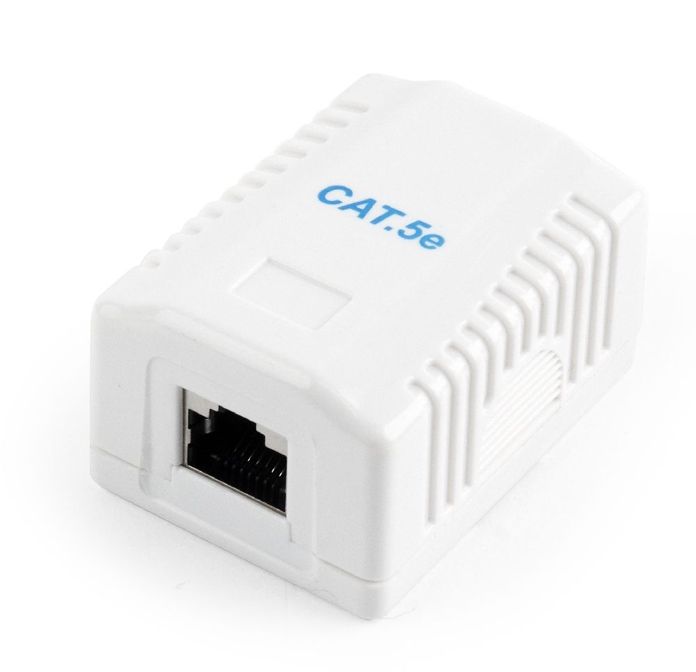 CAT5E FTP LAN-opbouwdoos, 1-poorts
