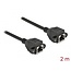 Delock Network Extension Cable S/FTP RJ45 jack to RJ45 jack Cat.6A 2 m black