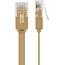 Goobay CAT 6 Flat Patch Cable, U/UTP, light brown 1 m