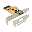 Delock PCI Express Card to 1 x Serial with voltage supply ESD protection