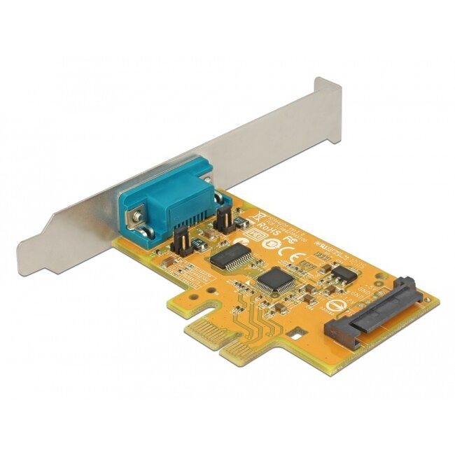 Delock PCI Express Card to 1 x Serial with voltage supply ESD protection
