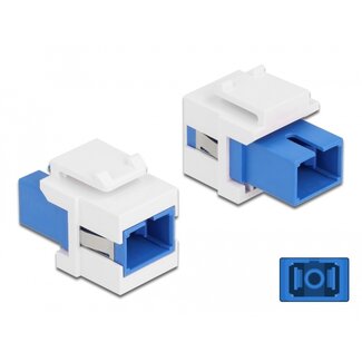 DeLOCK Delock Keystone Module SC Simplex female to SC Simplex female blue / white