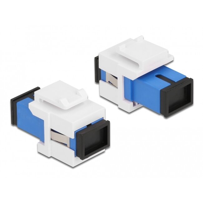 Delock Keystone Module SC Simplex female to SC Simplex female blue / white