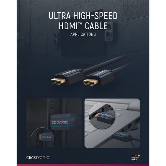 Clicktronic Ultra High Speed HDMI™ Cable 1.5 m