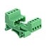 Delock Terminal Block Set for DIN Rail 4 pin with pitch 5.08 mm angled