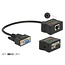 Delock Extender RS-232 DB9 female RJ45 female to RS-232 DB9 male RJ45 female ESD protection 1200 m range extended temperature range