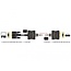 Delock Extender RS-232 DB9 female RJ45 female to RS-232 DB9 male RJ45 female ESD protection 1200 m range extended temperature range