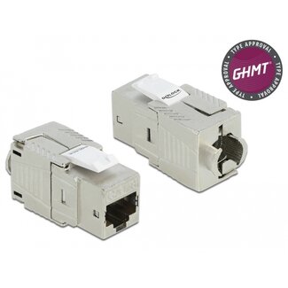 DeLOCK Delock Keystone Module RJ45 jack Cat.8.1 toolfree