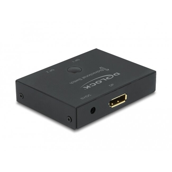 Delock DisplayPort 2 - 1 Switch bidirectional 8K 30 Hz