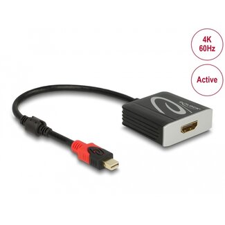 DeLOCK Delock Active mini DisplayPort 1.4 to HDMI Adapter 4K 60 Hz (HDR)