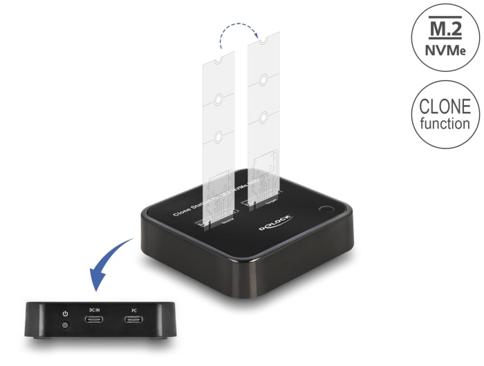 DeLOCK 64177. Opslagmedia-type: SSD, Opslagschijf afmetingen ondersteund: M.2. Hostinterface: USB 3.2 Gen 2 (3.1 Gen 2) Type-C. Max. overdrachtssnelheid: 10 Gbit/s, Kleur van het p