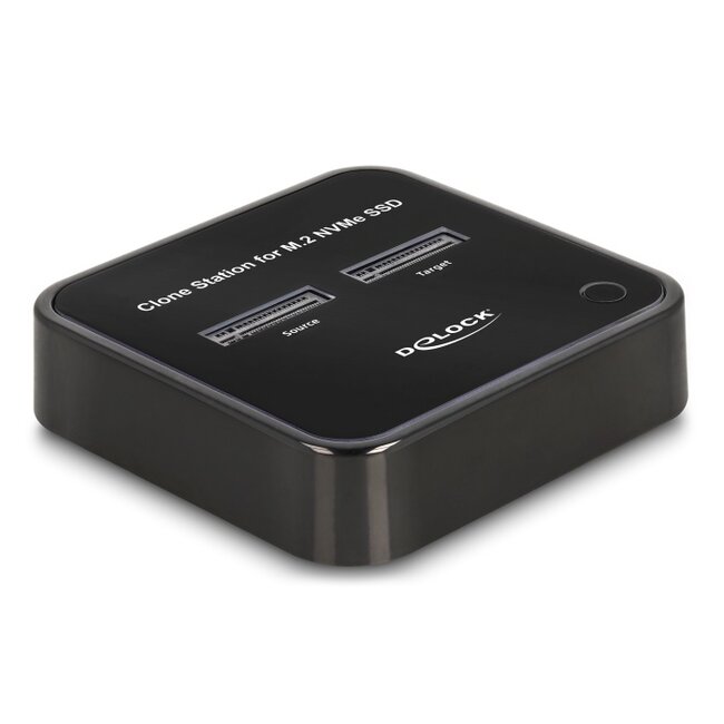 Delock M.2 Docking Station for 2 x M.2 NVMe PCIe SSD with Clone function