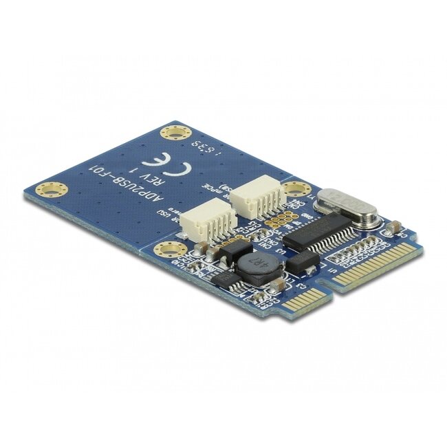 Delock Mini PCIe I/O full size 2 x USB 2.0 Type-A female