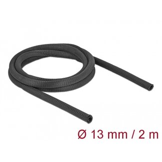 DeLOCK Delock Woven Sleeve self-closing heat-resistant 2 m x 13 mm black