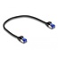 Delock RJ45 Network Cable Cat.6A S/FTP Slim 0.25 m black