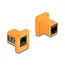 Delock D-Type Module RJ45 jack to jack orange