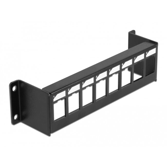 Delock Keystone Mounting Panel 8 Port surface mount