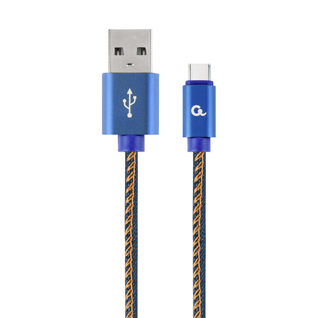 USB-C kabel Denim Blue Jeans 2 meter