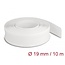Delock Braided Sleeving with Hook-and-Loop Fastener 10 m x 19 mm white