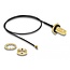 Delock Antenna Cable RP-SMA jack bulkhead to I-PEX Inc., MHF® I plug 1.13 35 cm thread length 10 mm splash proof