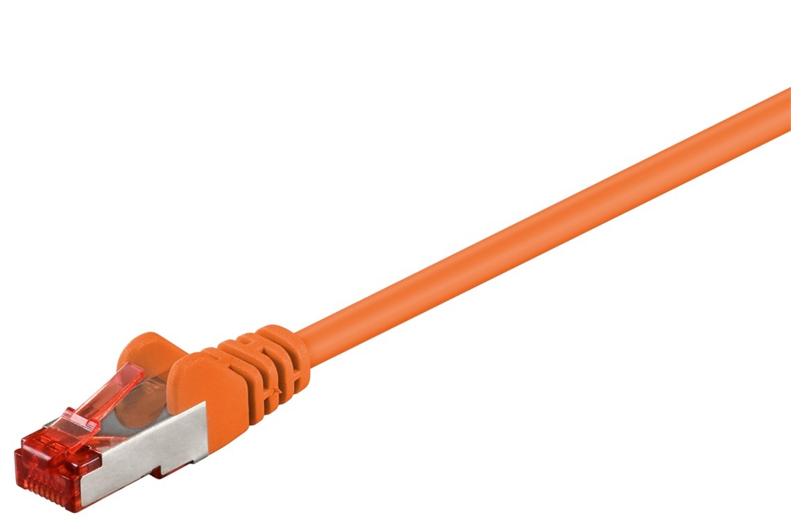 Goobay 10m, Cat 6 STP. Snoerlengte: 10 m, Kabel standaard: Cat6, Aansluiting 1: RJ-45, Aansluiting 2: RJ-45