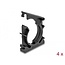 Delock Cable sleeve holder with locking clip 34.5 mm 4 pieces black