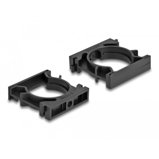 Delock Cable sleeve holder with locking clip 34.5 mm 4 pieces black