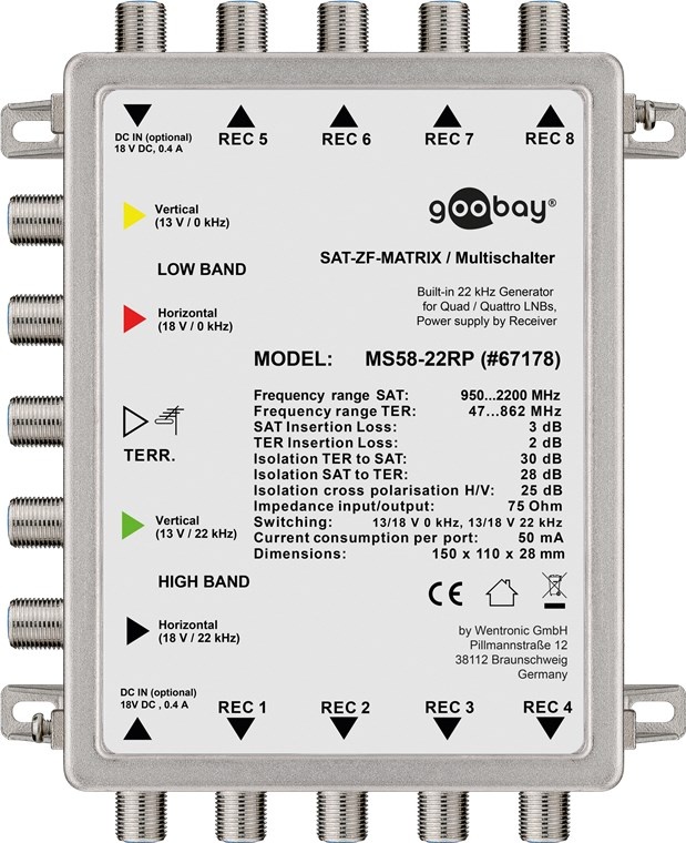 Goobay MS58-22RP
