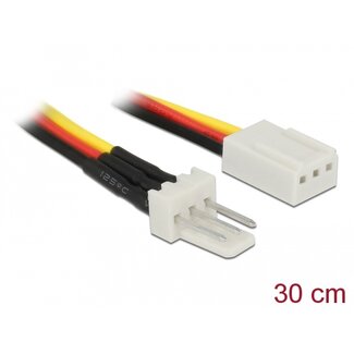 DeLOCK Delock Fan Power Cable 3 pin male to 3 pin female 30 cm