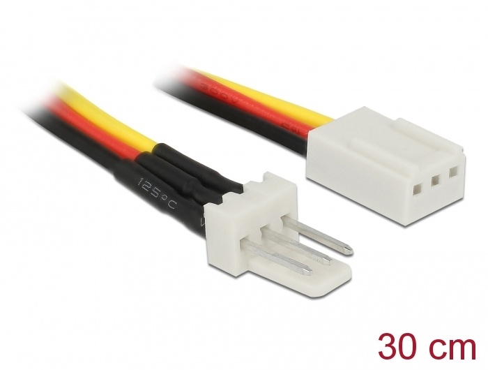 DeLOCK 85753. Snoerlengte: 0,3 m, Aansluiting 1: 3-pin, Aansluiting 2: 3-pin. Type verpakking: Polybag