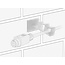 Delock Cable holder with 2 feed-through self-adhesive natural 10 pieces
