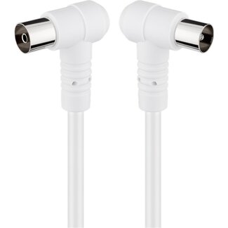 Goobay Goobay Angled Antenna Cable (80 dB), Double Shielded 1.5 m