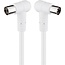 Goobay Angled Antenna Cable (80 dB), Double Shielded 1.5 m