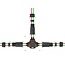 Delock Cable connector T-shape for outdoor 2 pin, IP68 waterproof, screwable, cable diameter 4.5 - 7.5 mm black