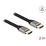 Delock Ultra High Speed HDMI Cable 48 Gbps 8K 60 Hz grey 2 m certified