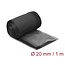 Delock EMI Shielding braided sleeve with hook-and-loop fastener heat resistant 1 m x 20 mm black