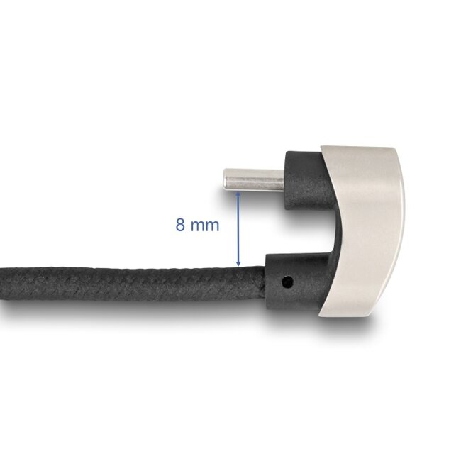 Delock USB 2.0 Cable USB Type-C™ male to male 180° angled 2 m PD 60 W