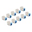 Delock Keystone Modul RJ45 jack to LSA Cat.6A toolfree blue set 10 pieces