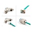 Delock Keystone Modul RJ45 jack to LSA Cat.6A toolfree blue set 10 pieces
