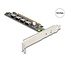 Delock PCI Express x16 Card to 4 x internal SFF-8654 4i NVMe - Bifurcation