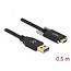 Delock SuperSpeed USB 10 Gbps (USB 3.2 Gen 2) Cable Type-A male to USB Type-C™ male with screws on the sides 0.5 m