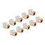 Delock Keystone Modul RJ45 jack to LSA Cat.6A toolfree orange set 10 pieces