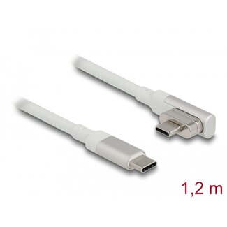 DeLOCK Delock Magnetic Thunderbolt™ 3 USB-C™ Cable 4K 60 Hz male to male angled 1.20 m