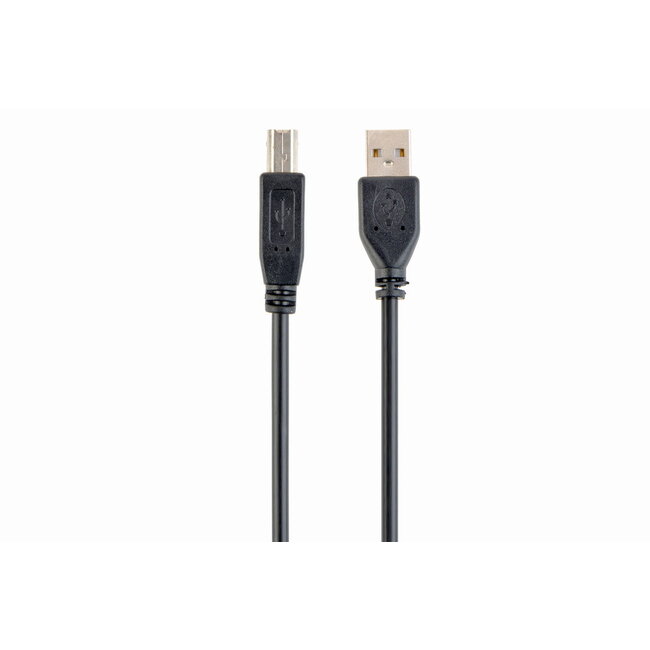 USB-kabel (A-B) 3 meter zwart