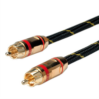 Roline ROLINE GOLD Tulp kabel. simplex M/M, Rood, 5 m