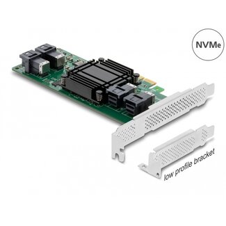 DeLOCK Delock PCI Express x8 Card to 4 x internal SFF-8643 NVMe - Low Profile Form Factor