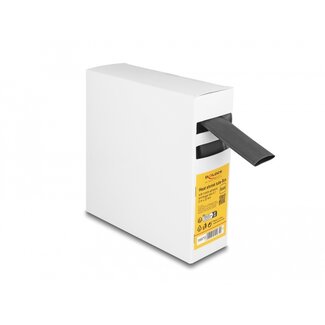 DeLOCK Delock Heat shrink tube Box, with inside adhesive, shrinkage ratio 4:1, 5 m x 20 mm black